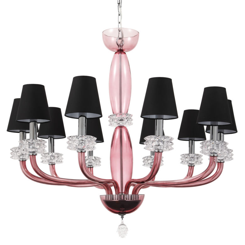 Żyrandol Crystal Star Black