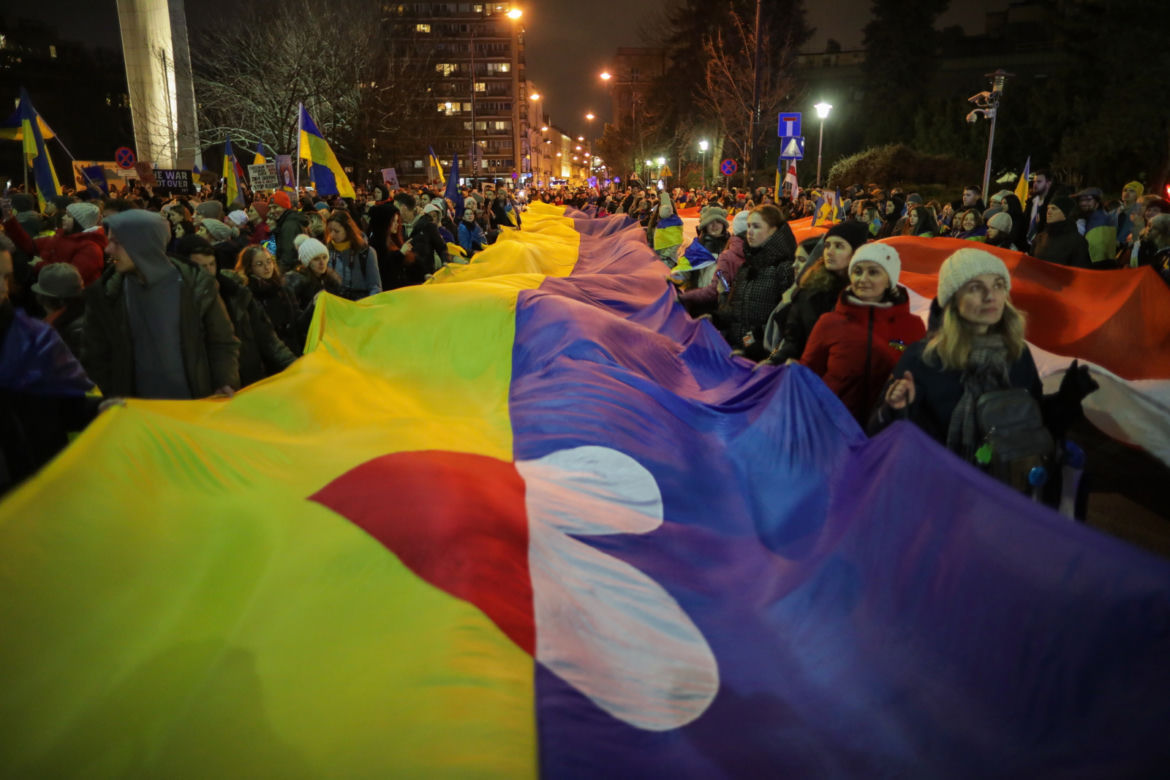Manifestacja solidarnościowa z Ukrainą