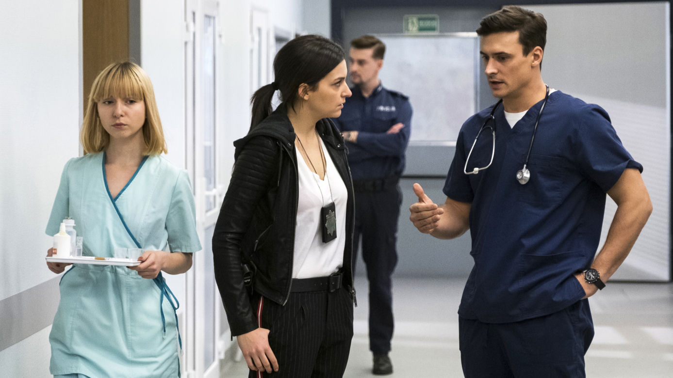 W rytmie serca 4 sezon, odcinek 45. Adam (Mateusz Damięcki), Weronika (Maria Dębska)