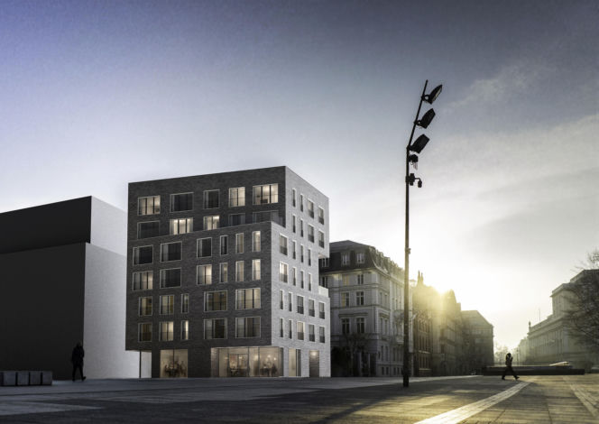 Modrzewskiej 6 we Wrocławiu - pierwotna koncepcja