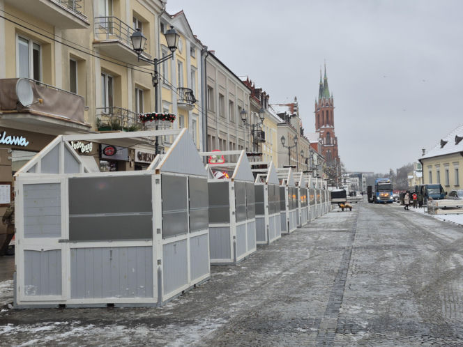 Ozdoby świąteczne oraz jarmark w Białymstoku