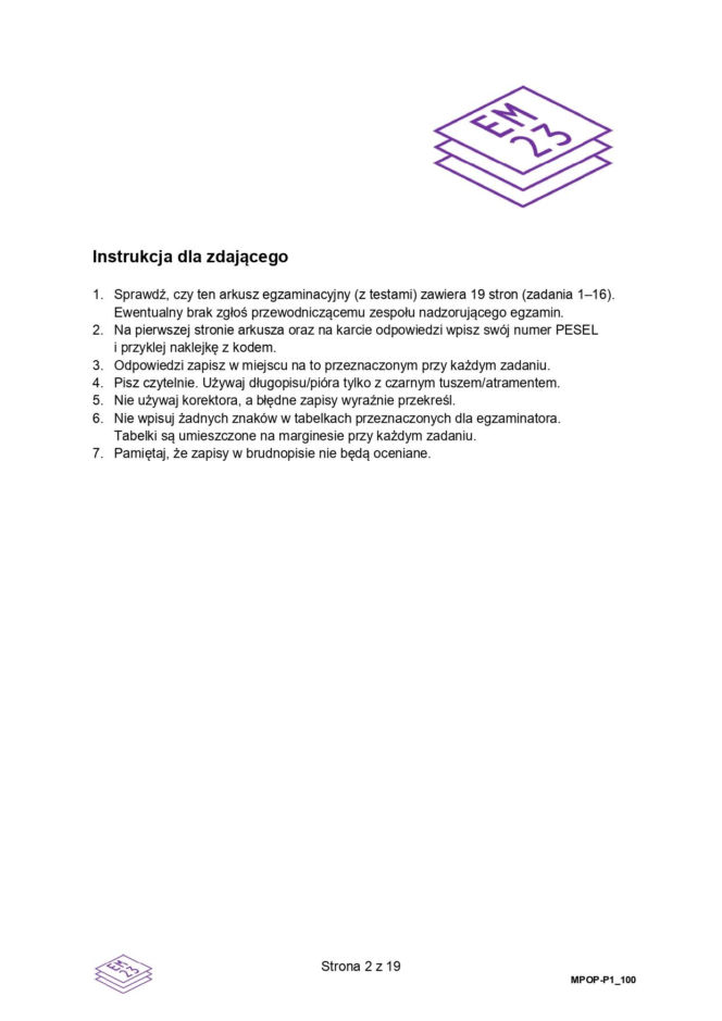 Matura 2026 polski arkusz CKE