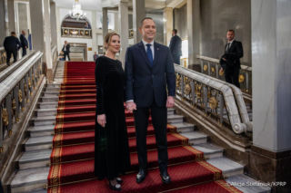 Marta Nawrocka na jubileuszu Teatru Wielkiego