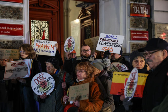 Czynsze w Łodzi droższe niż w Warszawie? Lokatorzy mieszkań komunalnych protestują