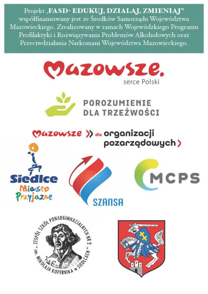 Stowarzyszenie Szansa w Siedlcach realizuje projekt „FASD – Edukuj, Działaj, Zmieniaj”