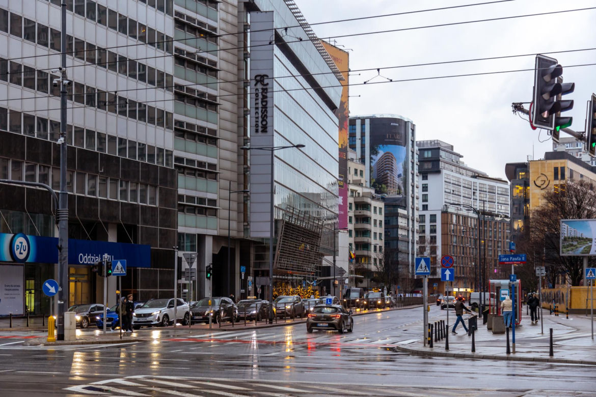 Ulica Grzybowska w Warszawie przed przebudową