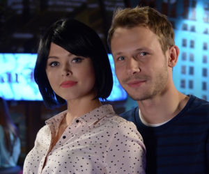 Pierwsza miłość po wakacjach 2015. Radek (Mateusz Banasiuk), Jowita (Joanna Opozda)