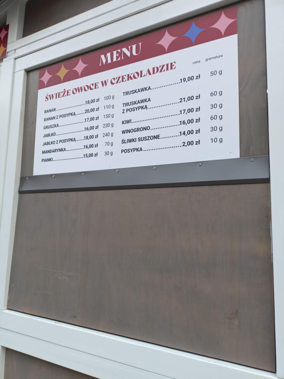 Ceny jedzenia i atrakcji na poznańskich jarmarkach