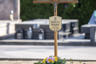 Tak wygląda grób Bożeny Dykiel