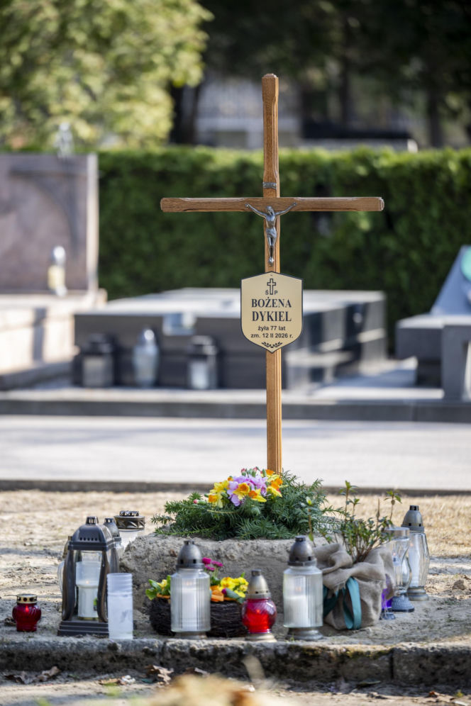 Tak wygląda grób Bożeny Dykiel