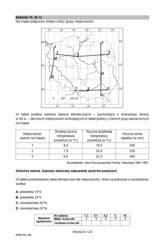 Matura geografia rozszerzona 2021 - arkusz CKE