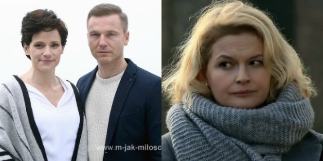 M jak miłość. Sonia (Marta Król), Andrzej Budzyński (Krystian Wieczorek), Marta (Dominika Ostałowska)
