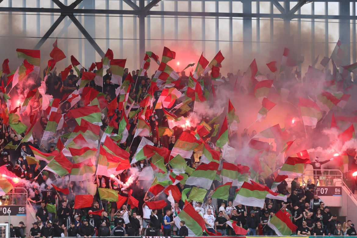 Kibice podczas meczu Zagłębie Sosnowiec – GKS Katowice 