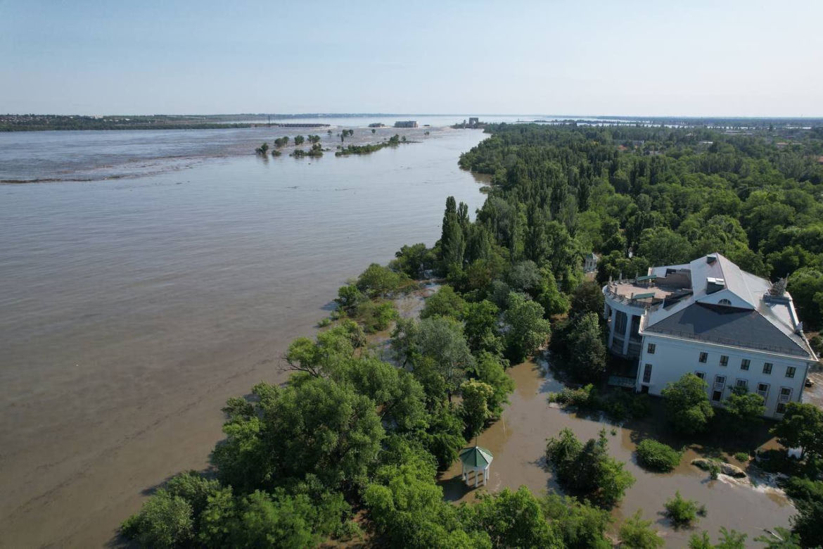 Nowa Kachowka, powódź