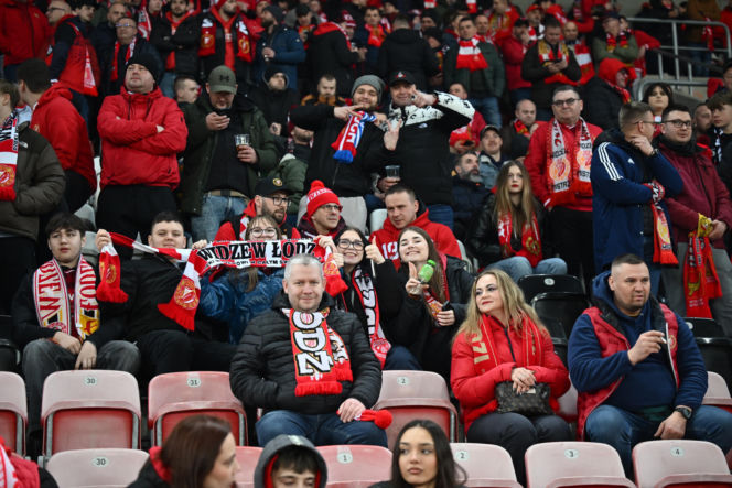 Widzew Łódź - Lech Poznań: Zdjęcia kibiców i zawodników z meczu 24. kolejki PKO BP Ekstraklasy