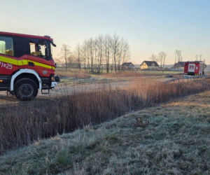 Kierowca staranował rogatki i uciekł. Pociąg wbił się w auto na torach