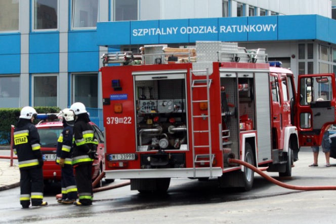 Szpital Bródnowski, ewakuacja, bomba
