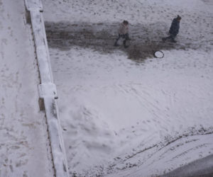 Intensywne opady śniegu w Warszawie (14.01.2026)