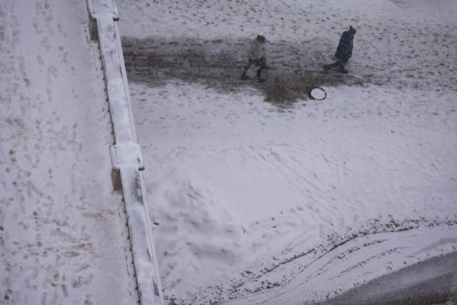 Intensywne opady śniegu w Warszawie (14.01.2026)