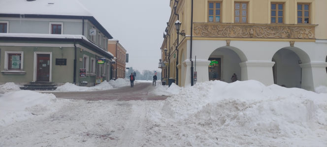 zima w Zamościu