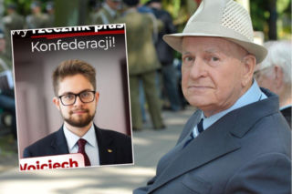 Jan Machulski miał 75 lat, gdy został ojcem. Jego nieślubny syn robi karierę w Konfederacji 