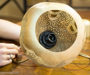 Lampa z tykwy DIY