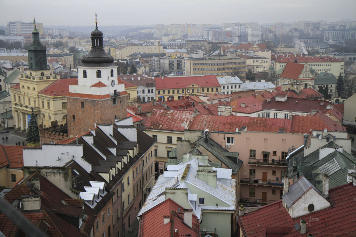 Panorama Lublina widziana z Wieży Trynitarskiej
