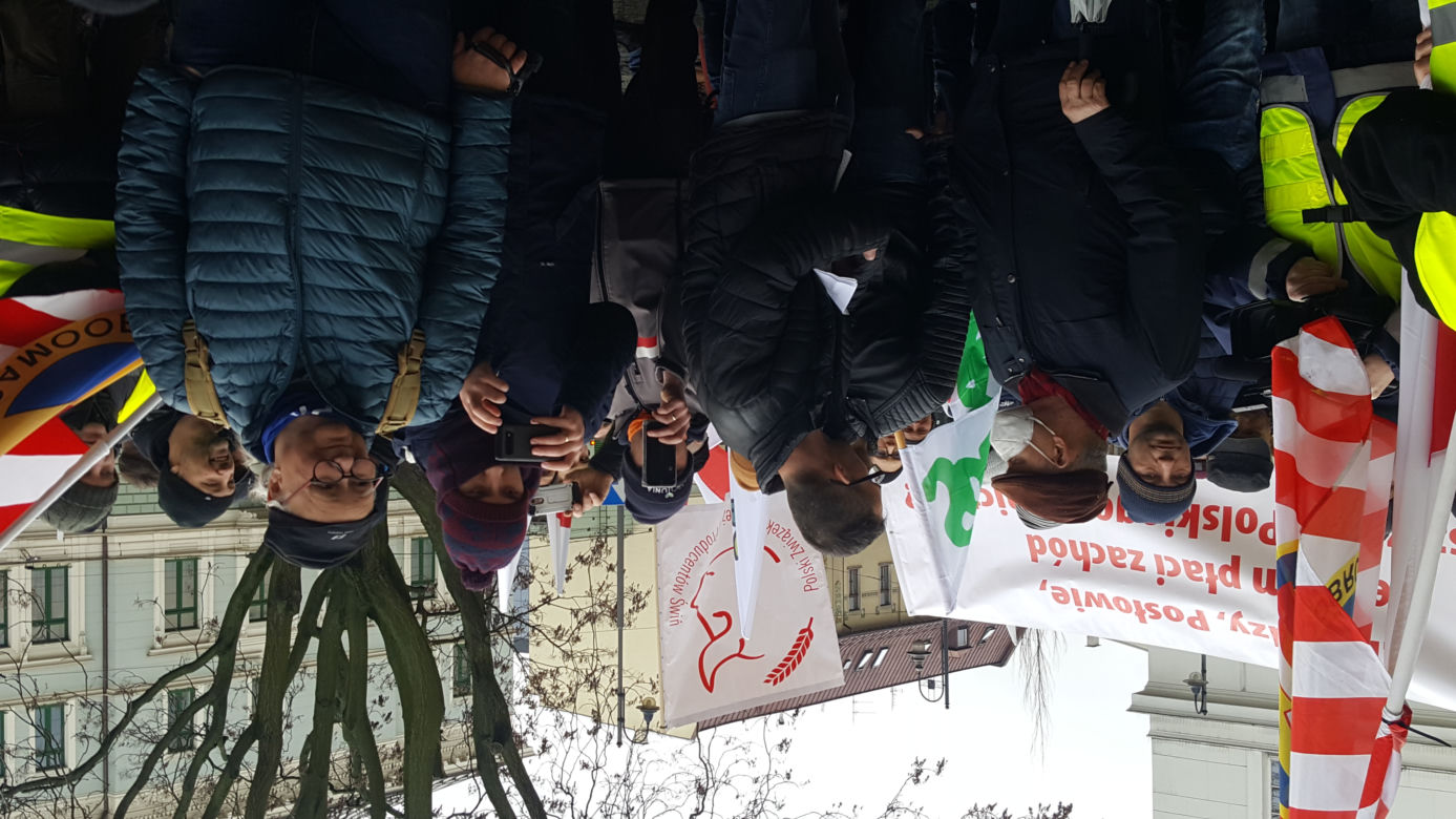 Protest rolników w Bydgoszczy