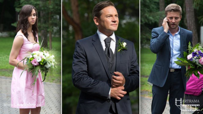 Na dobre i na złe odc. 575. Blanka (Pola Gonciarz), Tomasz Rzepecki (Ireneusz Czop), Przemek Zapała (Marcin Rogacewicz)