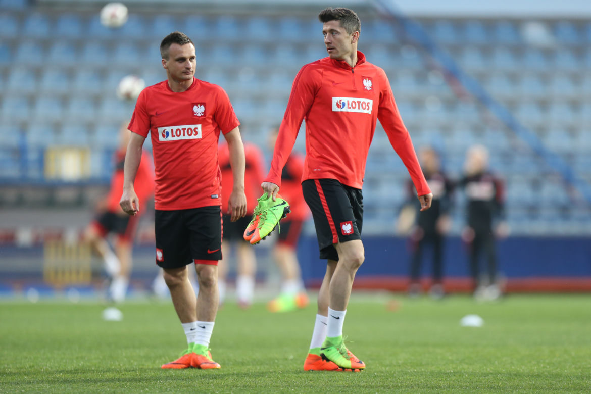 Robert Lewandowski i Sławomir Peszko