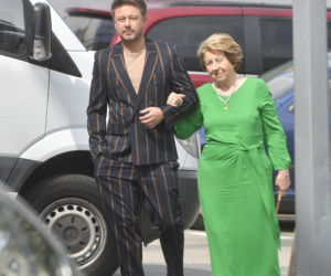 Piasek z mamą na prezentacji ramówki TVN