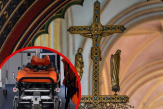 Policjant z Pomorza zapobiegł tragedii pod kościołem! Na miejsce przyjechali ratownicy medyczni