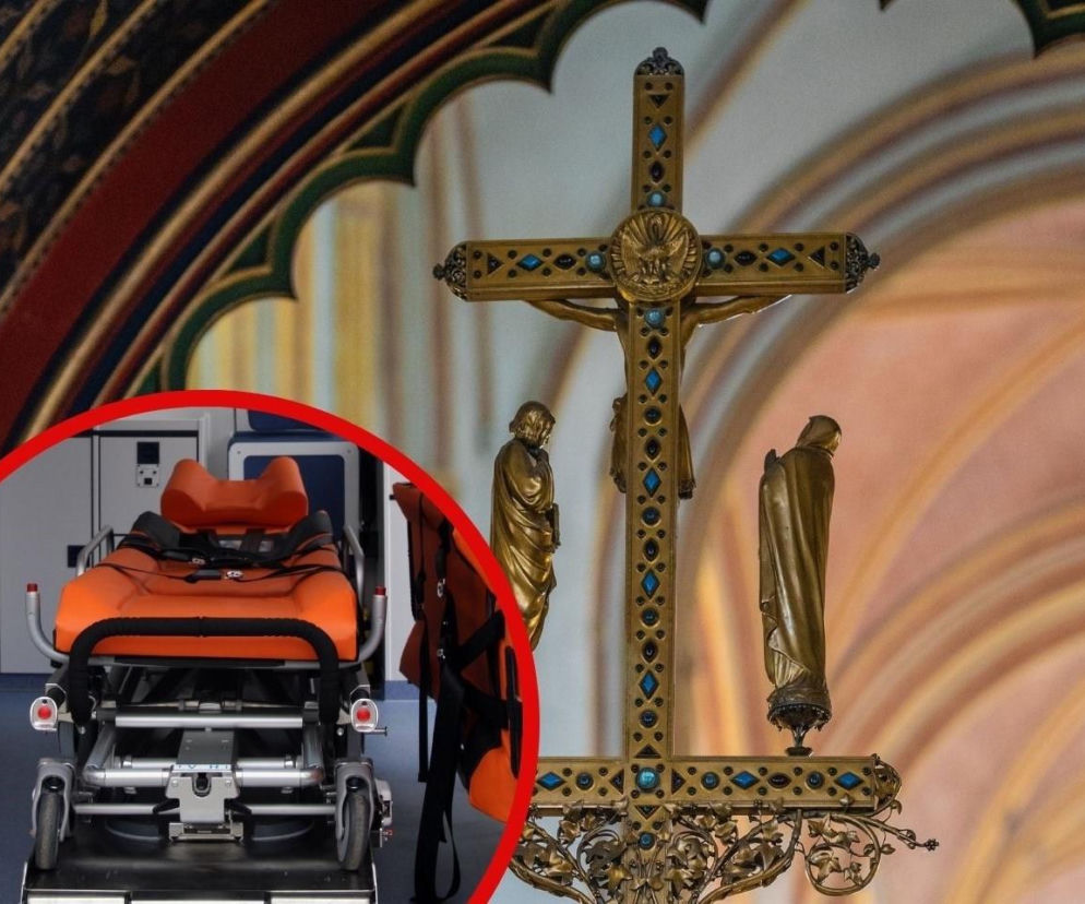 Policjant z Pomorza zapobiegł tragedii pod kościołem! Na miejsce przyjechali ratownicy medyczni