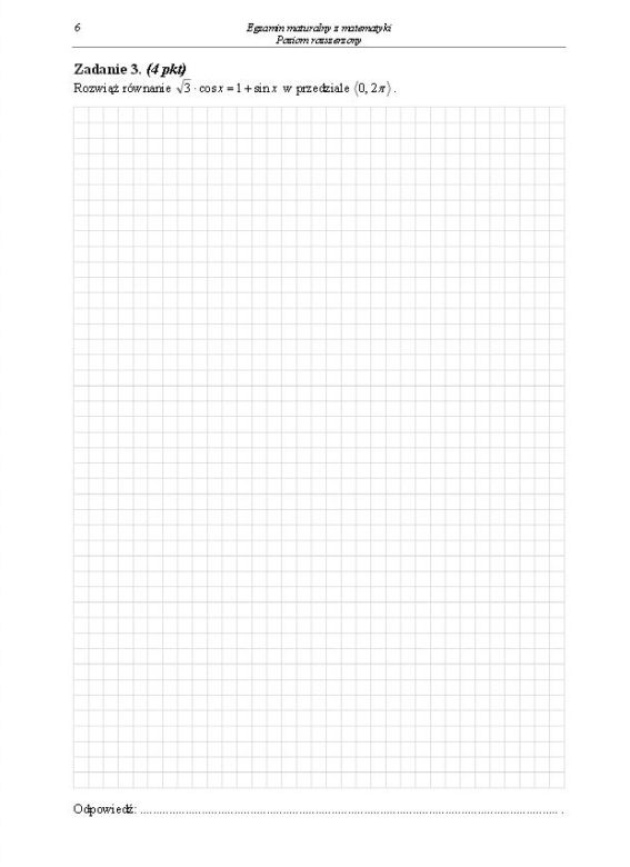 Matura 2014 matematyka poziom rozszerzony