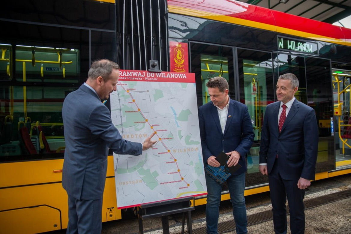 Rusza budowa tramwaju do Wilanowa. Kiedy pojadą nim pierwsi pasażerowie?