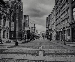 Wrocław w czasie epidemii - opustoszałe centrum miasta