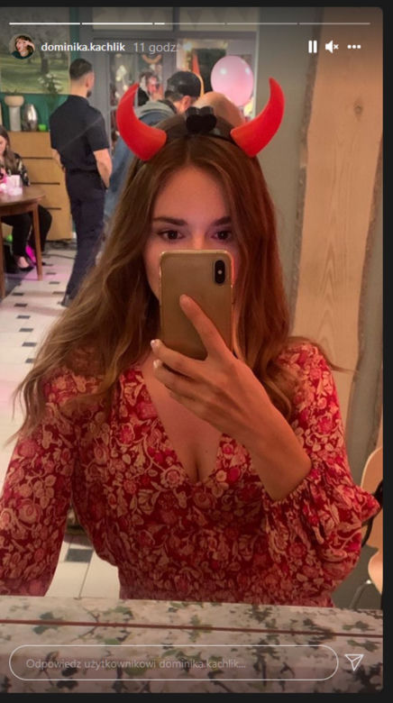 M jak miłość. Franka (Dominika Kachlik) na planie - wieczór panieński w bistro