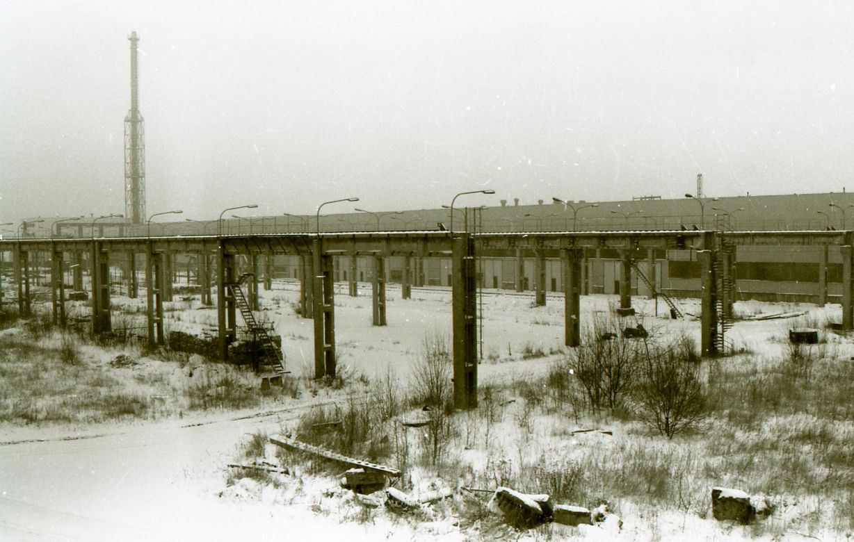 Rybnik zimą w latach 80.
