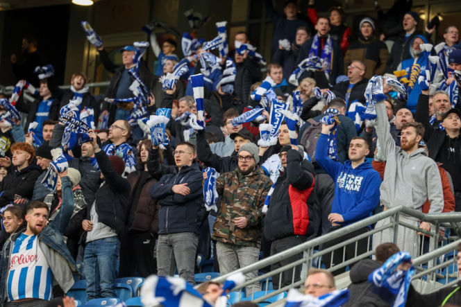 Lech Poznań - Raków Częstochowa: Zdjęcia kibiców z meczu 23. kolejki PKO BP Ekstraklasy