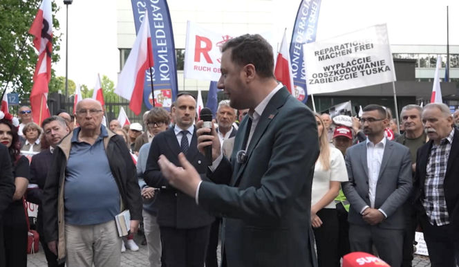 Manifestacja ROG w Warszawie. Żądali reparacji