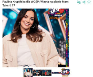 Gwiazdy grają z WOŚP na całego. Od sukni Santor po rakietę Świątek. Są też nocowanka z Wieniawą, pląsy z Musiałem i pranie z Dereszowską