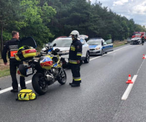 Zderzenie trzech aut na trasie Bydgoszcz - Toruń