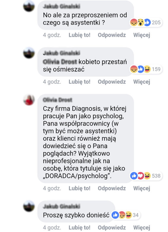 Brak szacunku dla pracownika
