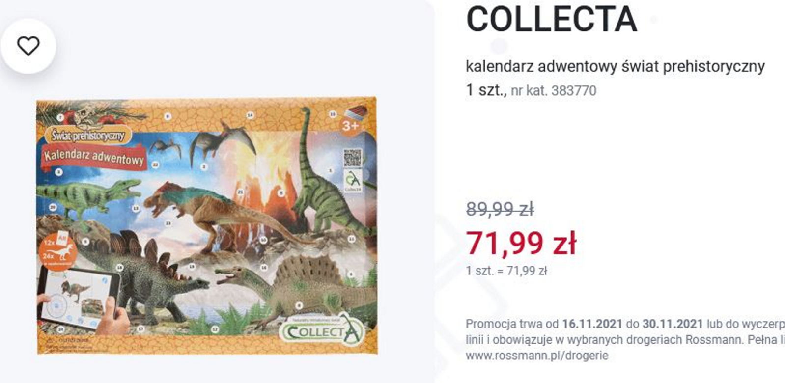Kalendarze adwentowe w Rossmann