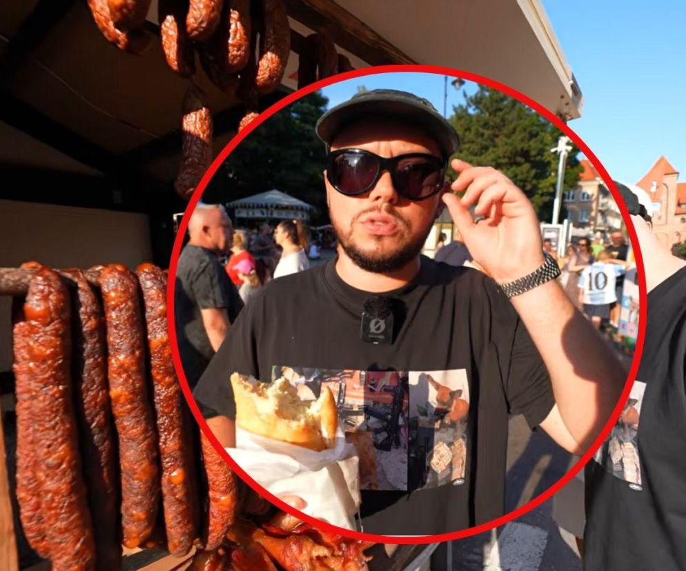 Książulo je posiłek obok stoiska z wędlinami. O mapie polecanych przez niego restauracji przeczytasz na SE.