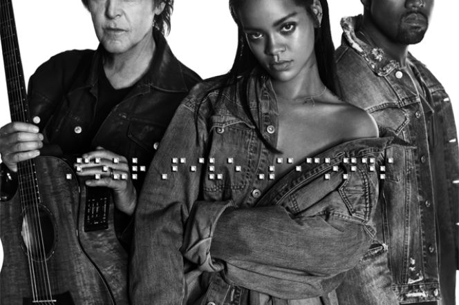 Rihanna z Kanye Westem i Paulem McCartney'em