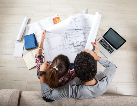 Projekt domu, rysunek architektoniczny