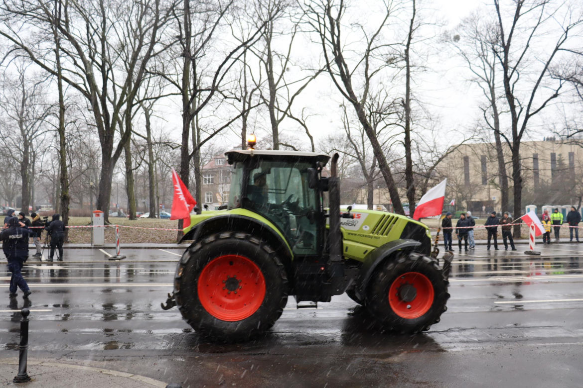 Protest rolników w Poznaniu 