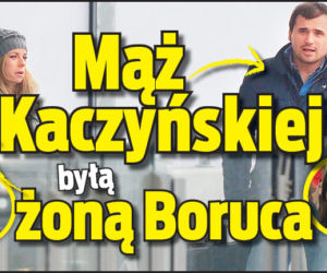 Mąż Kaczyńskiej z żoną Boruca