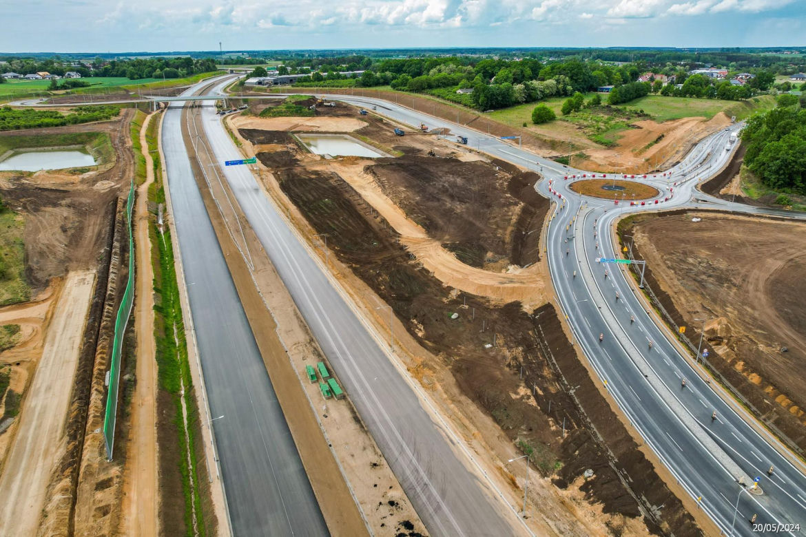 Tak wygląda plac budowy autostrady A2 od węzła Siedlce Zachód do węzła Siedlce Południe 
